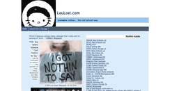 Desktop Screenshot of loulost.com